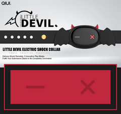 Collar de esclavitud con descarga eléctrica innovador con control por aplicación Little Devil de QIUI 