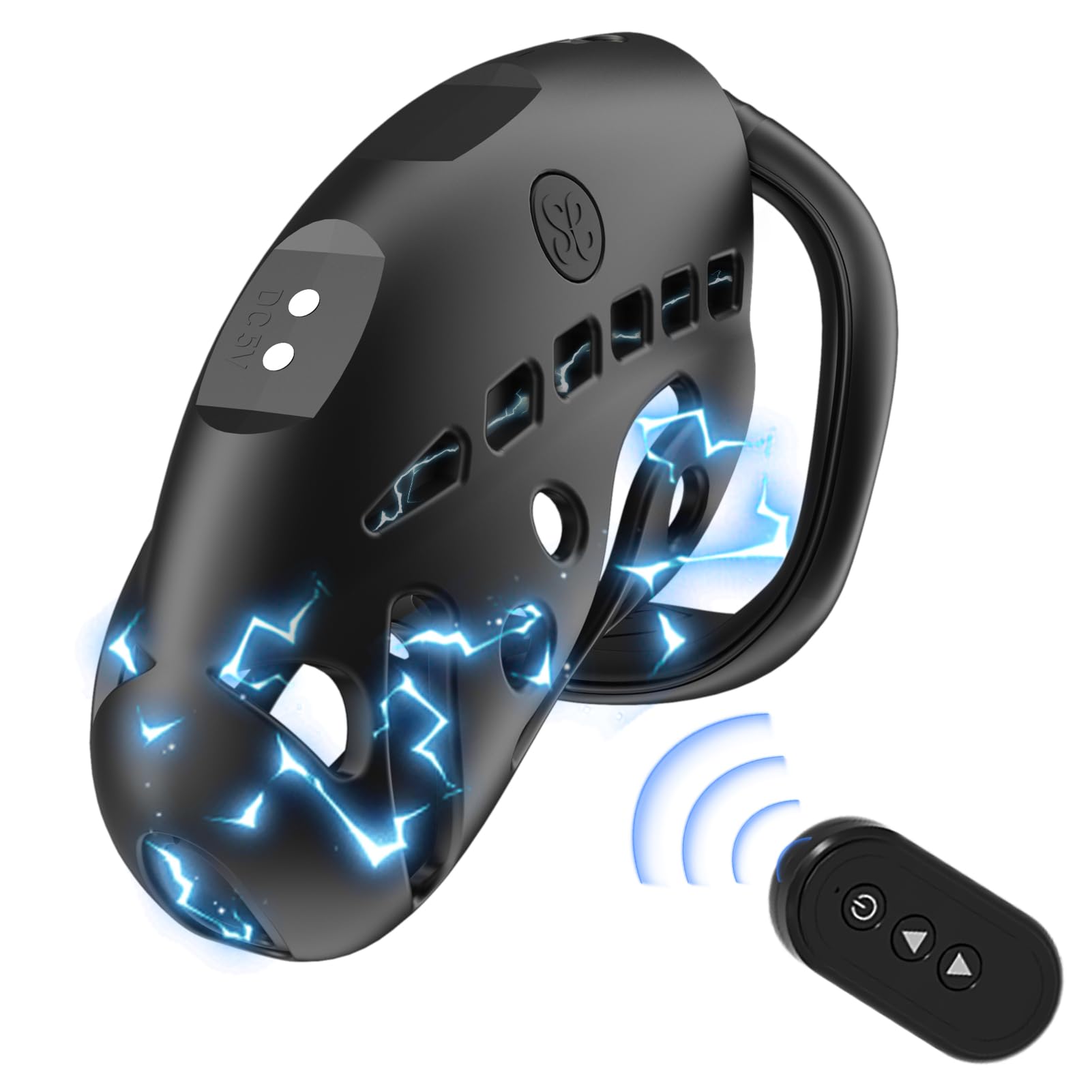 Shell Shock Remote Control Sevanda Nautilus Estim Electric Shock Remote Control Chastity Cage ...