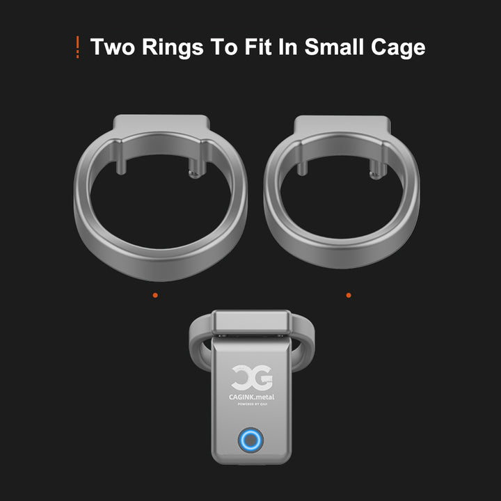 LOCKINK QIUI CAGINK Metal AI-Controlled Smart Chastity Cage Device for