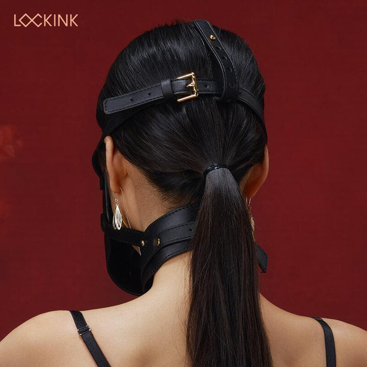 LOCKINK Blowjob Head Harness Muzzle for Puppy Play - Delightor