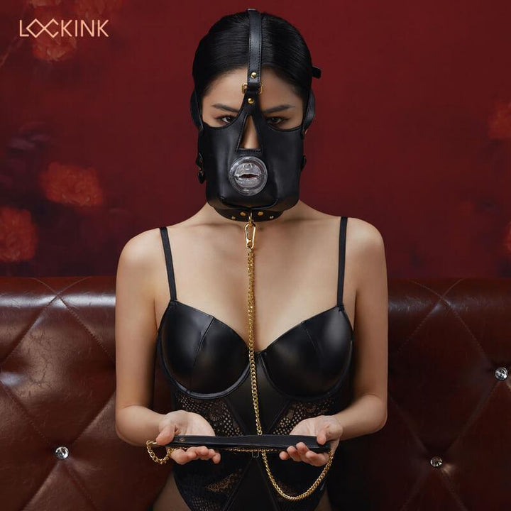 LOCKINK Blowjob Head Harness Muzzle for Puppy Play - Delightor