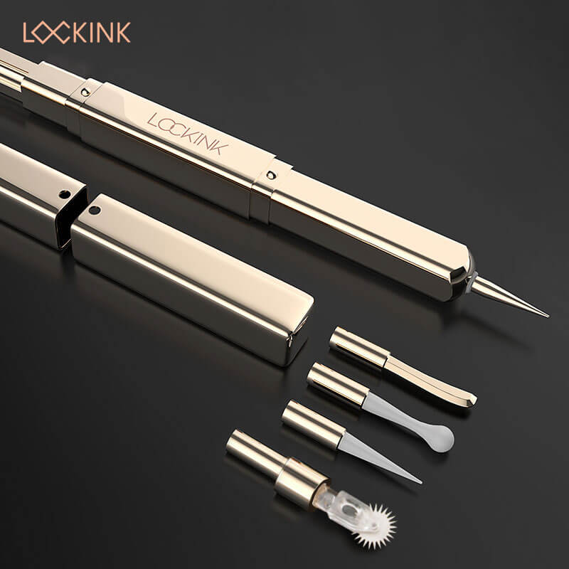 LOCKINK Flirting Wand Vibrators with 5 Switchable Ticklers