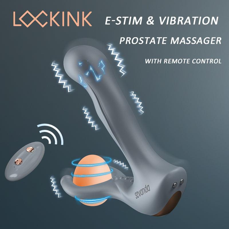Sevanda E-stim Remote Control Vibration Prostate Massager Lockinks