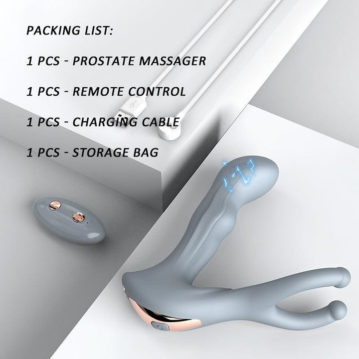 Sevanda E-stim Remote Control Vibration Prostate Massager Lockinks