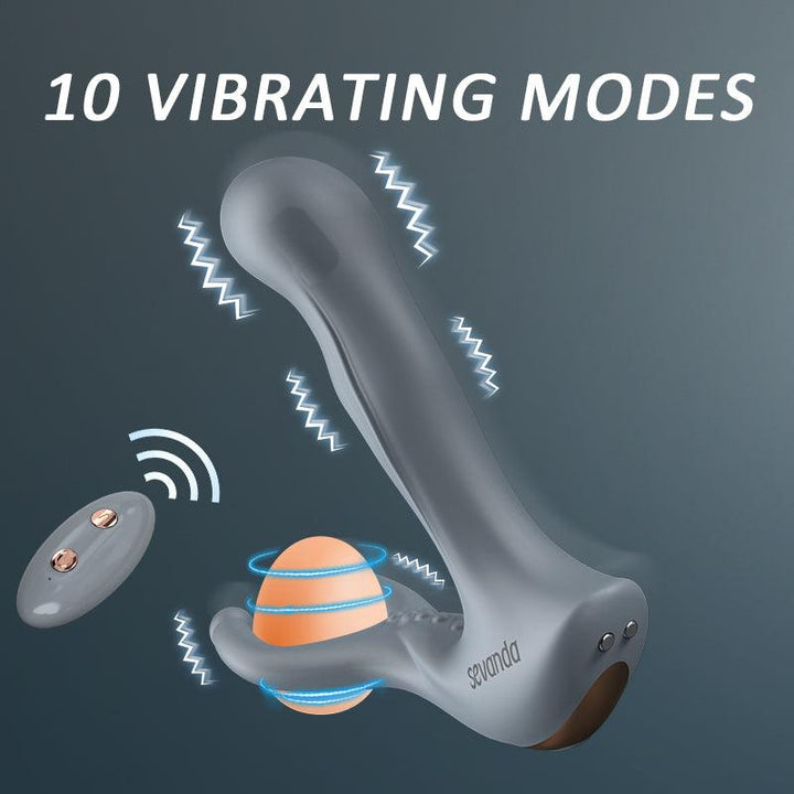 Sevanda E-stim Remote Control Vibration Prostate Massager LOCKINK Sevanda E-stim Remote Control Vibration Prostate Massager LOCKINK