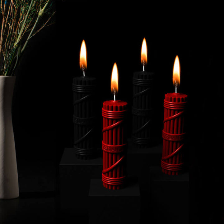 Sevanda Fetish Drip Candles Set of 2 in Red and Black Colors Lockinks