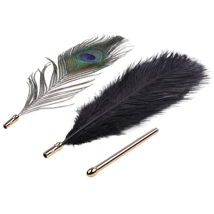 Sevanda Natural Peacock Flirting Feather Tickler Lockinks