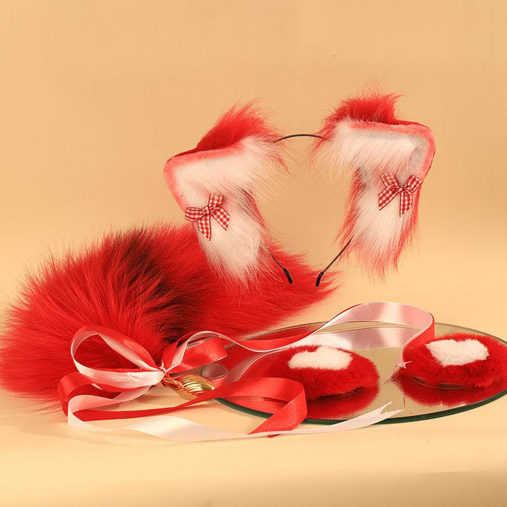 Sevanda Red Vixen Pet-play Fox Butt Plug Set Lockinks