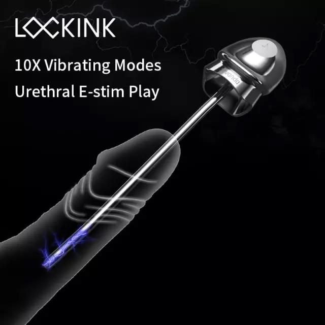 Sevanda Vibrating E-stim Metal Urethral Sounds Lockinks