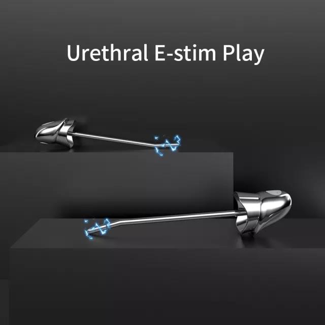 Sevanda Vibrating E-stim Metal Urethral Sounds Lockinks