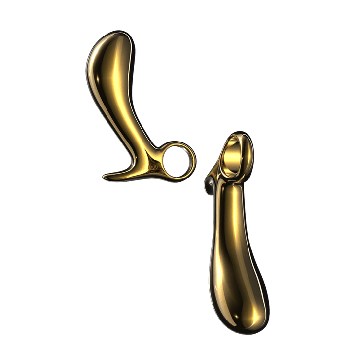 Sevanda Woodpecker Private Prostate Massager Gold Metal Anal Plug Lockinks